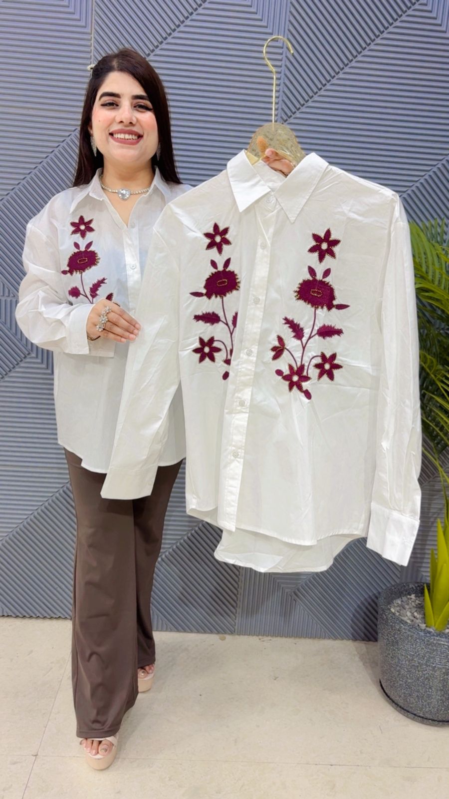 BEAUTIFUL COTTON SHIRT GGR4429 Girls Glitters