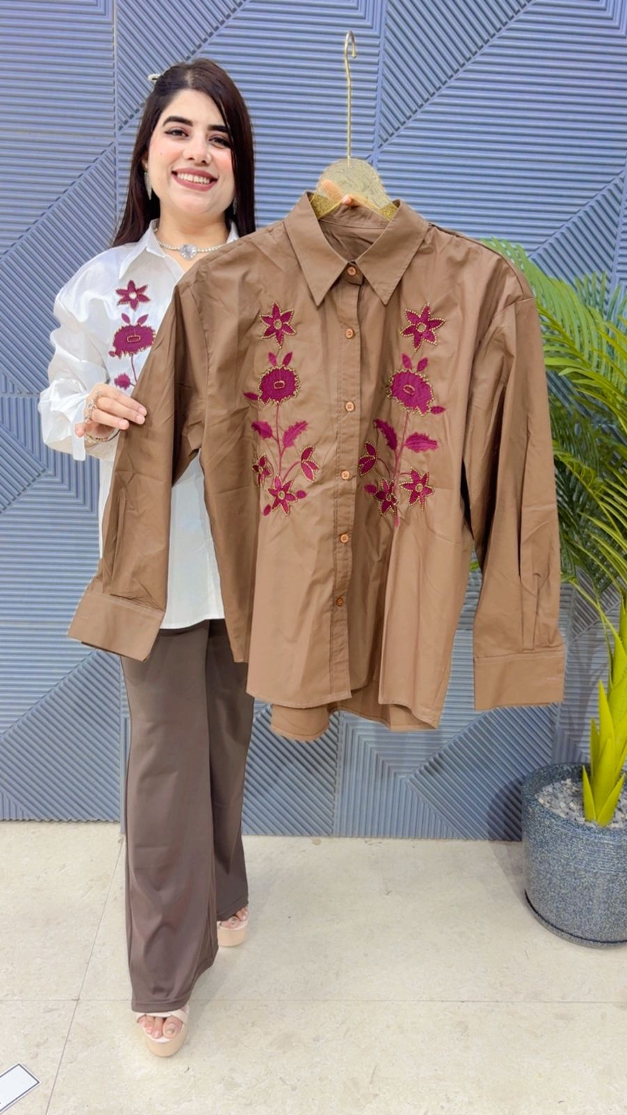BEAUTIFUL COTTON SHIRT GGR4429 Girls Glitters