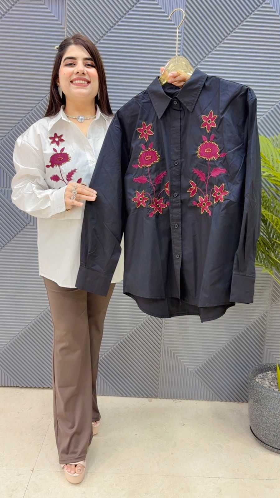 BEAUTIFUL COTTON SHIRT GGR4429 Girls Glitters
