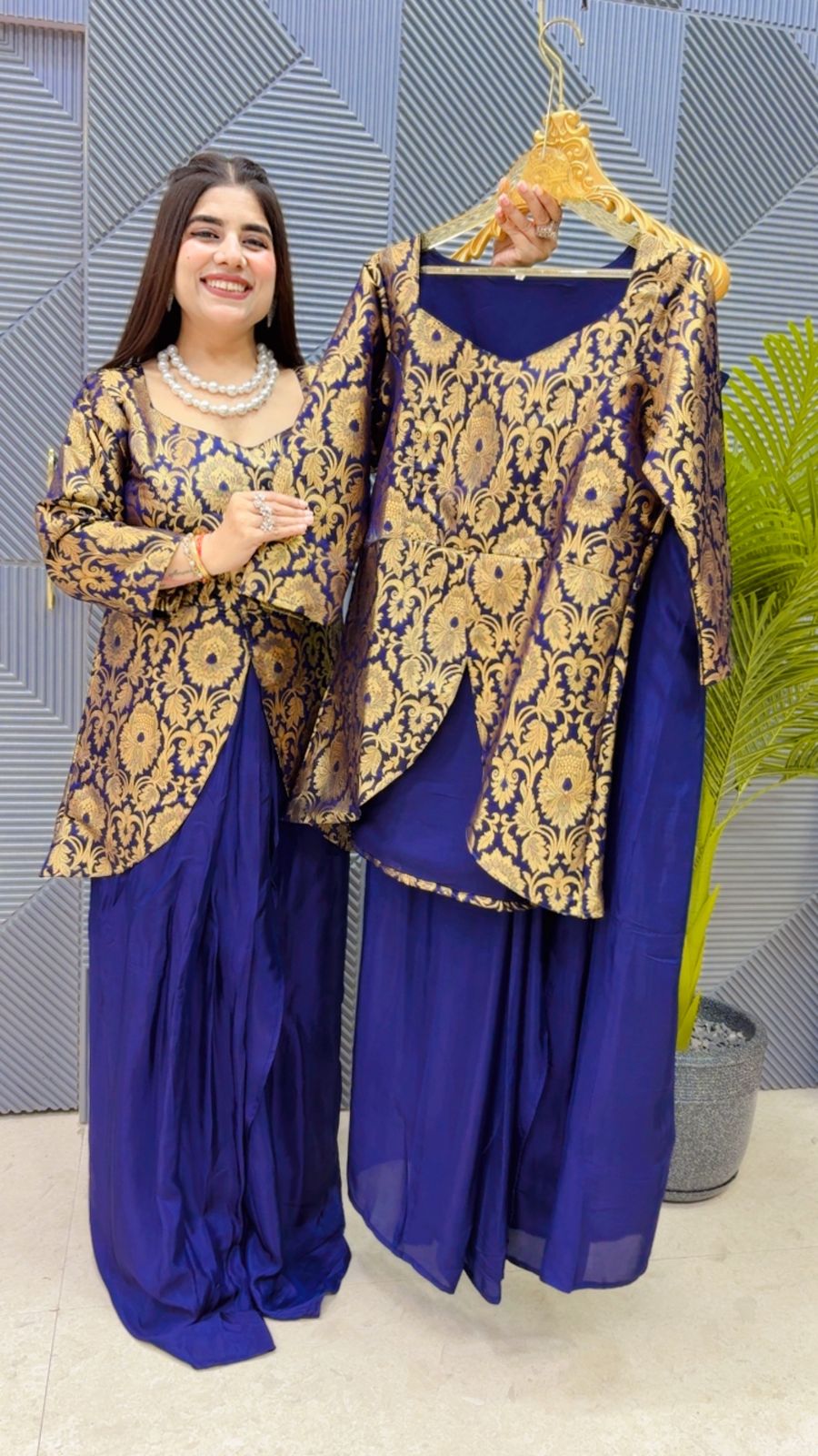 BEAUTIFUL DHOTI SKIRT SET GGR4433 Girls Glitters