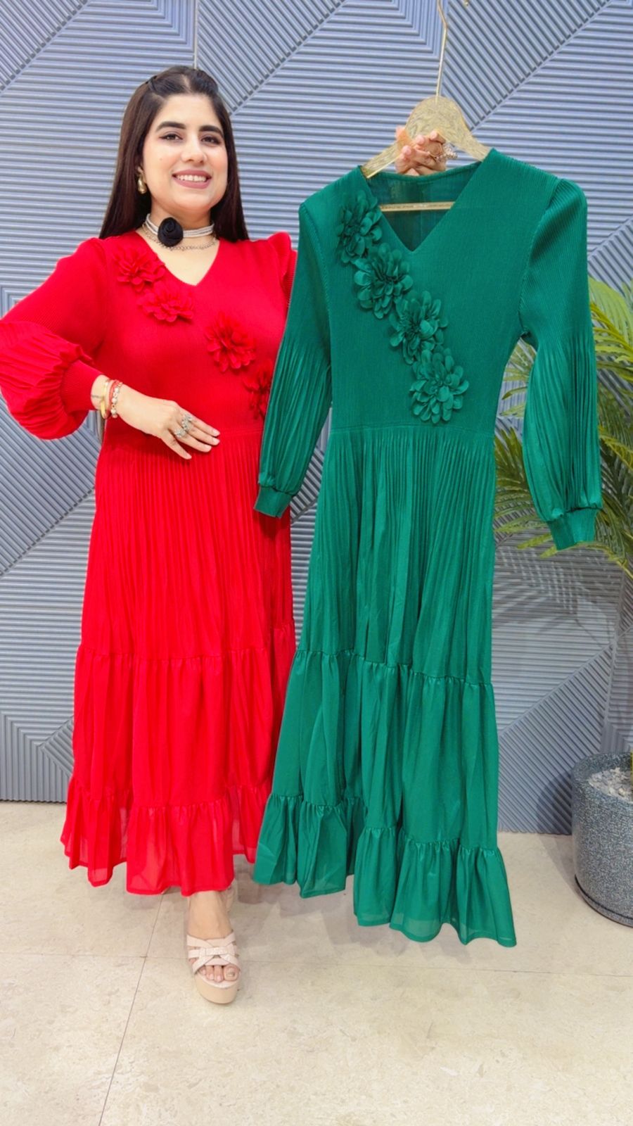 BEAUTIFUL WRINKLE DRESS GGR4442 Girls Glitters