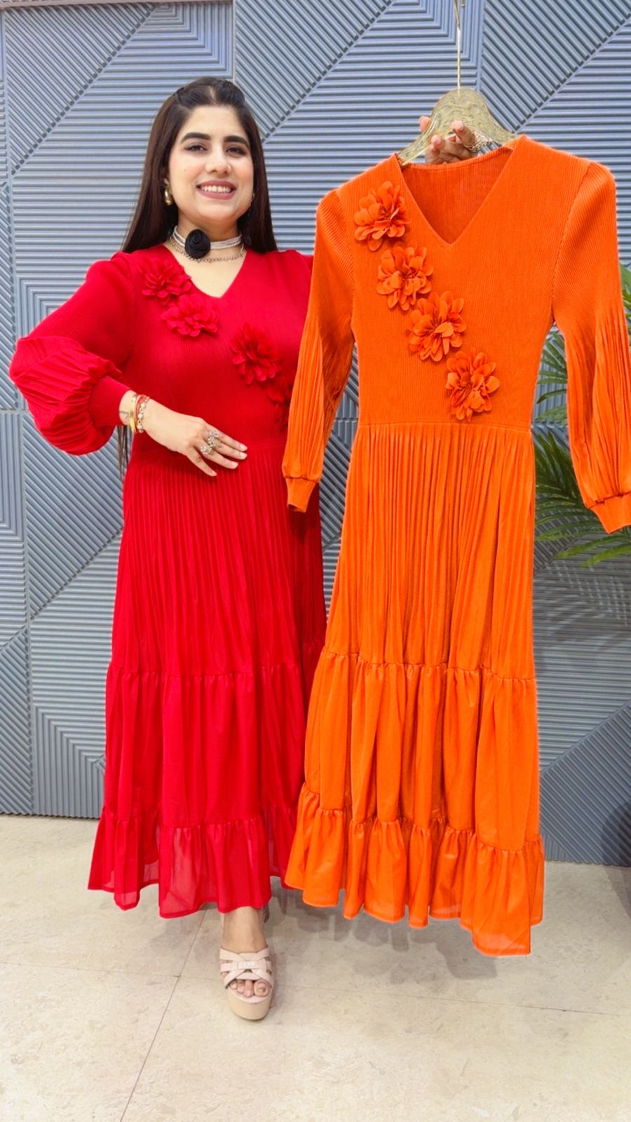 BEAUTIFUL WRINKLE DRESS GGR4442 Girls Glitters