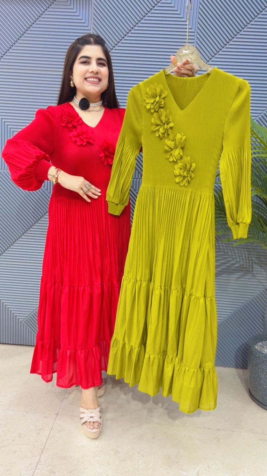 BEAUTIFUL WRINKLE DRESS GGR4442 Girls Glitters