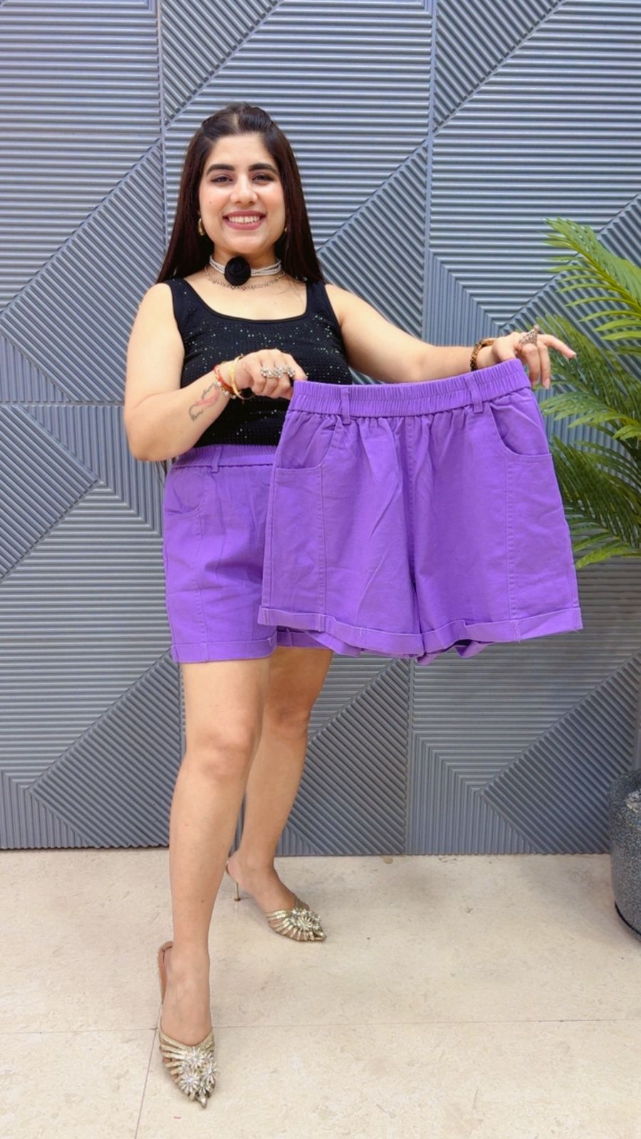 BEAUTIFUL SUMMER BOTTOM SHORTS GGR4446 Girls Glitters