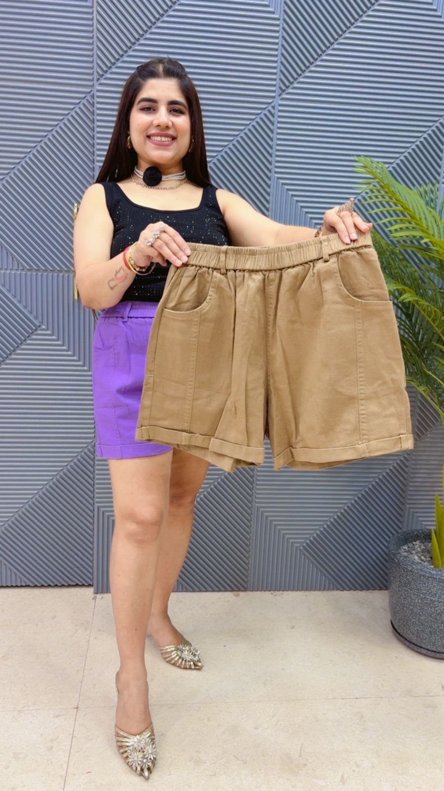 BEAUTIFUL SUMMER BOTTOM SHORTS GGR4446 Girls Glitters