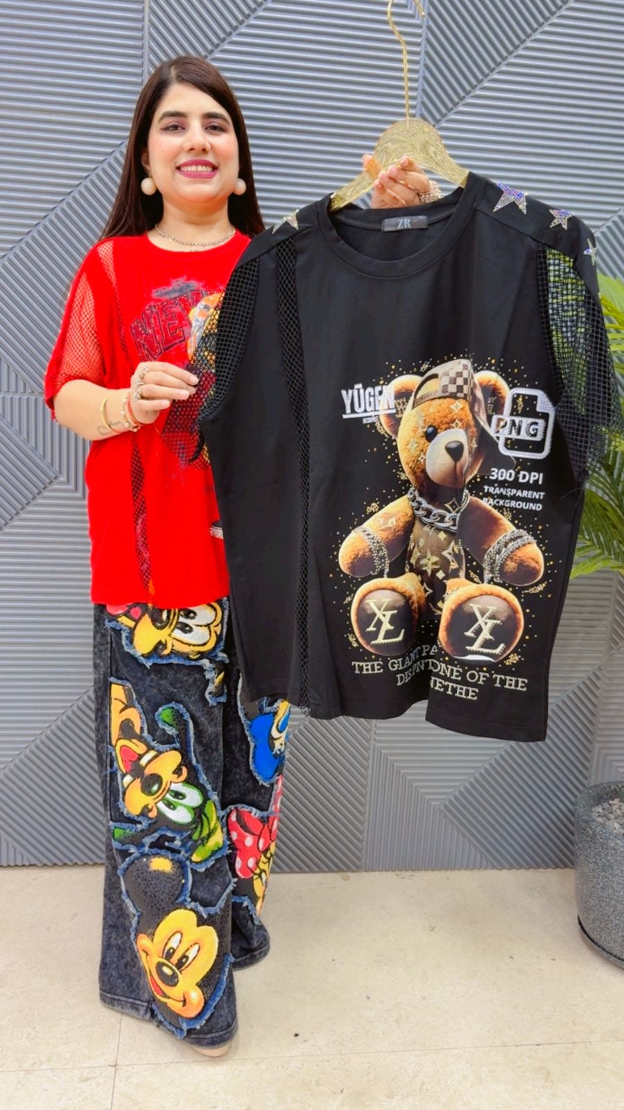 BEAUTIFUL TEDDY TOP GGR4468 Girls Glitters