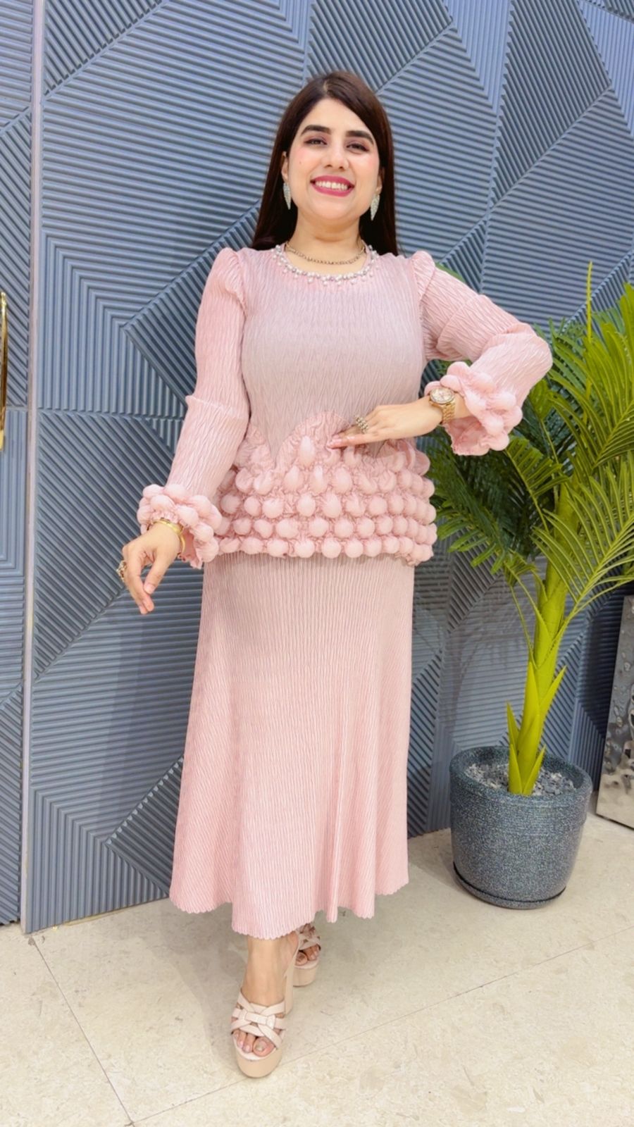 BEAUTIFUL WRINKLE DRESS GGR4479 Girls Glitters