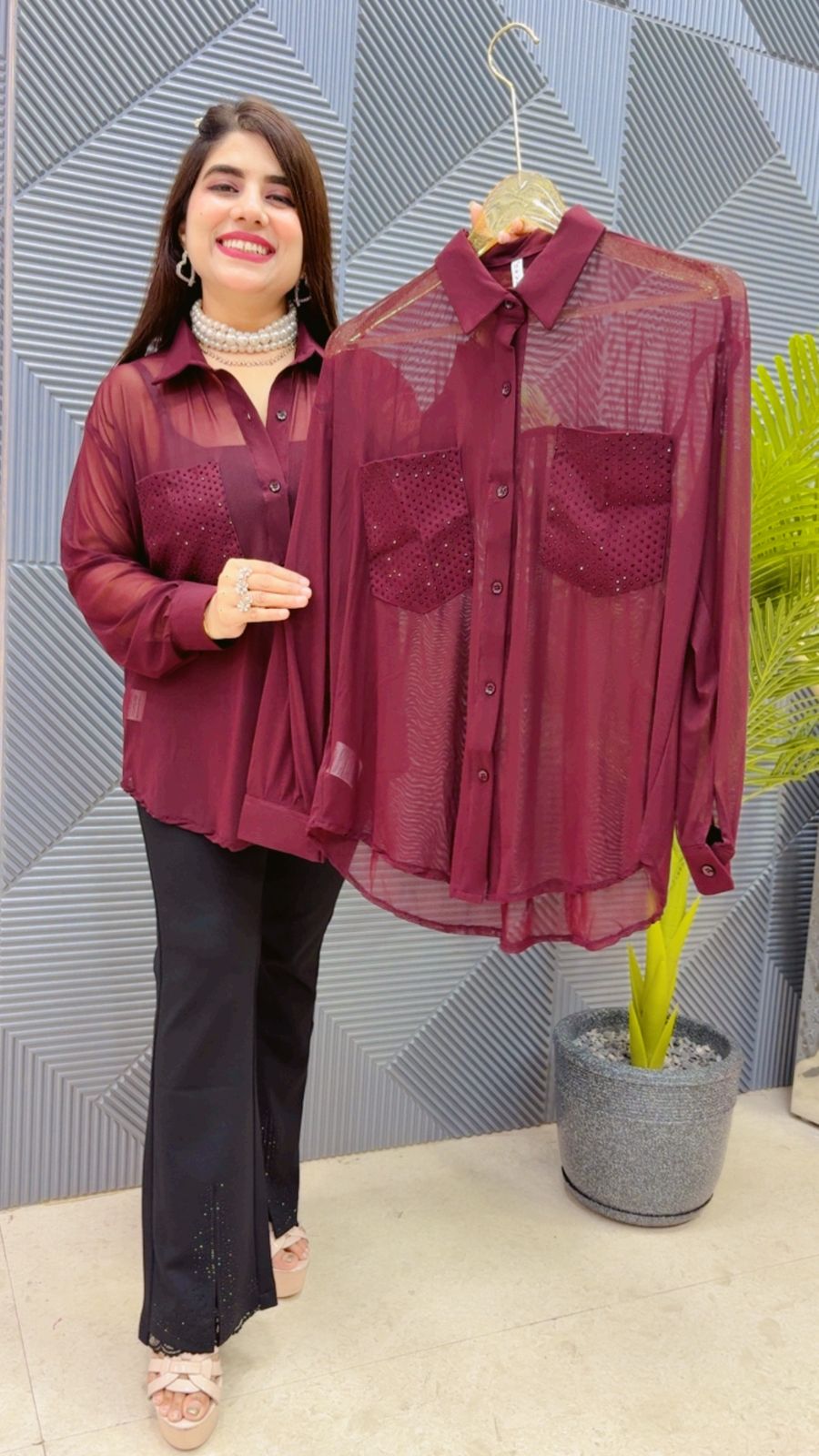 BEAUTIFUL POWERNET SHIRT GGR4489 Girls Glitters