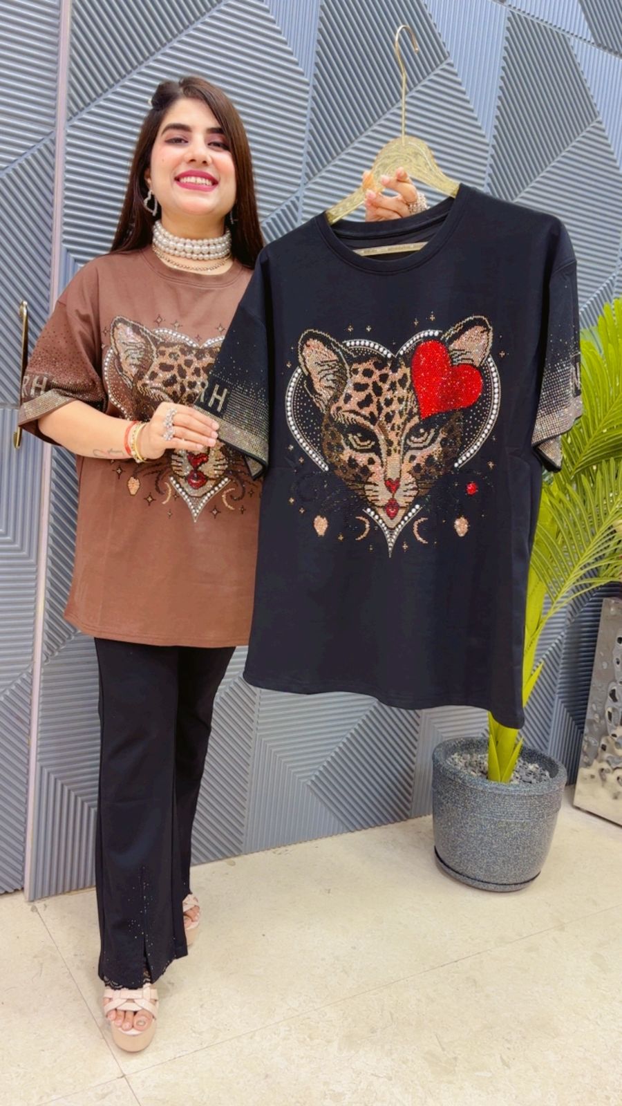 BEAUTIFUL TIGER T- SHIRT GGR4490 Girls Glitters