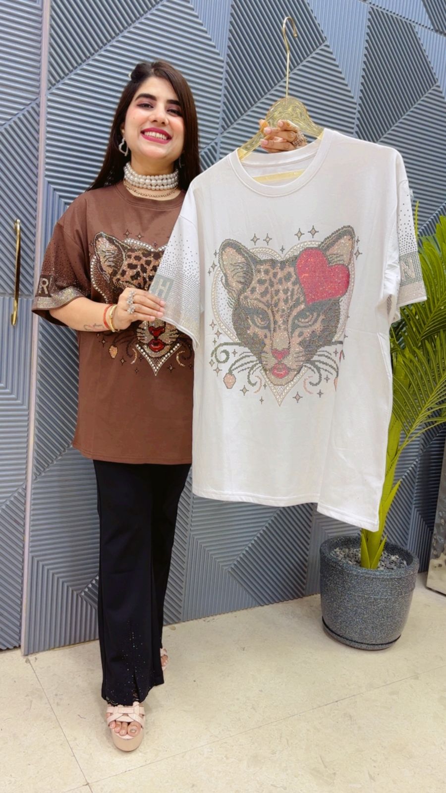 BEAUTIFUL TIGER T- SHIRT GGR4490 Girls Glitters