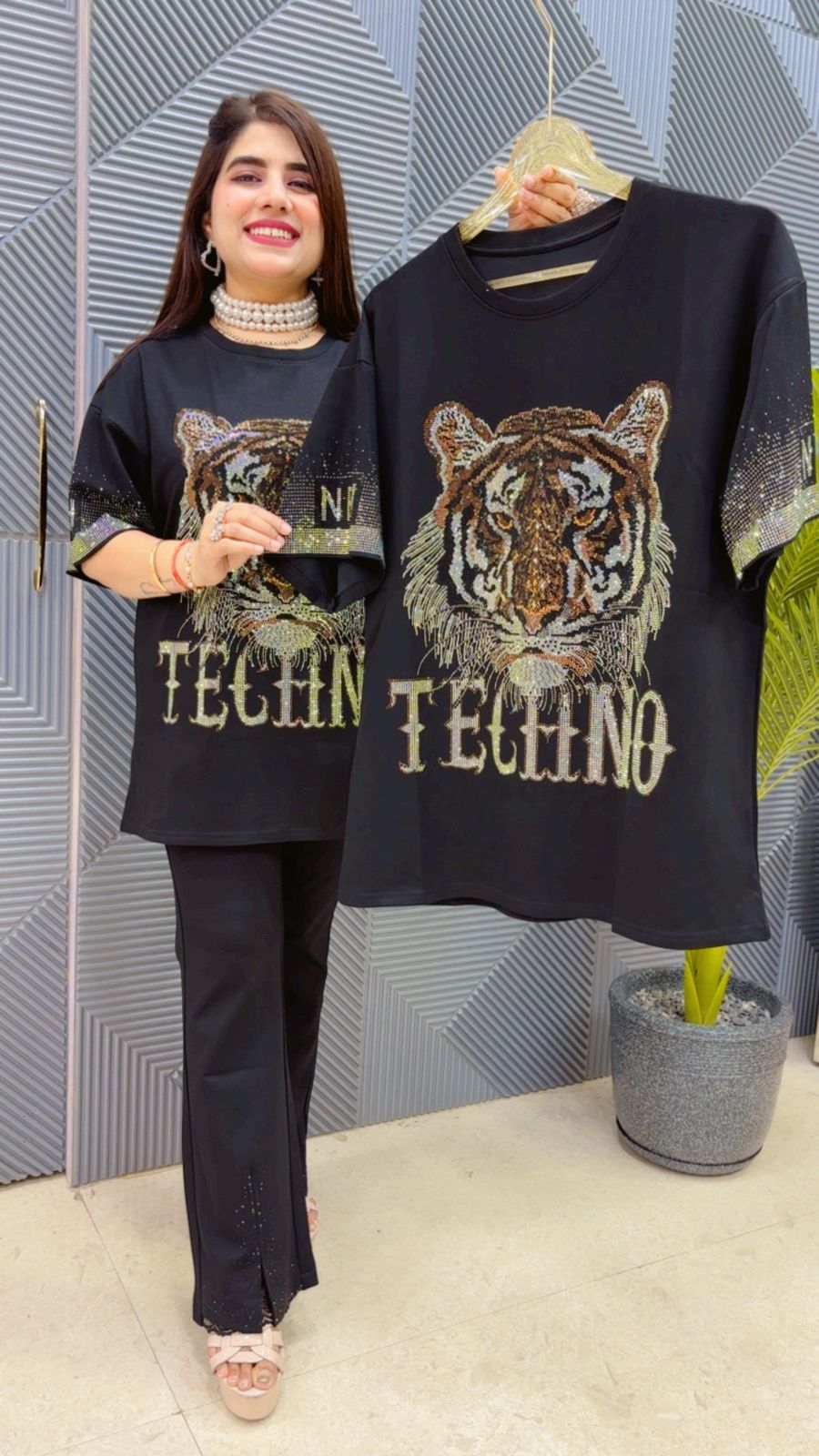 BEAUTIFUL TIGER T- SHIRT GGR4492 Girls Glitters