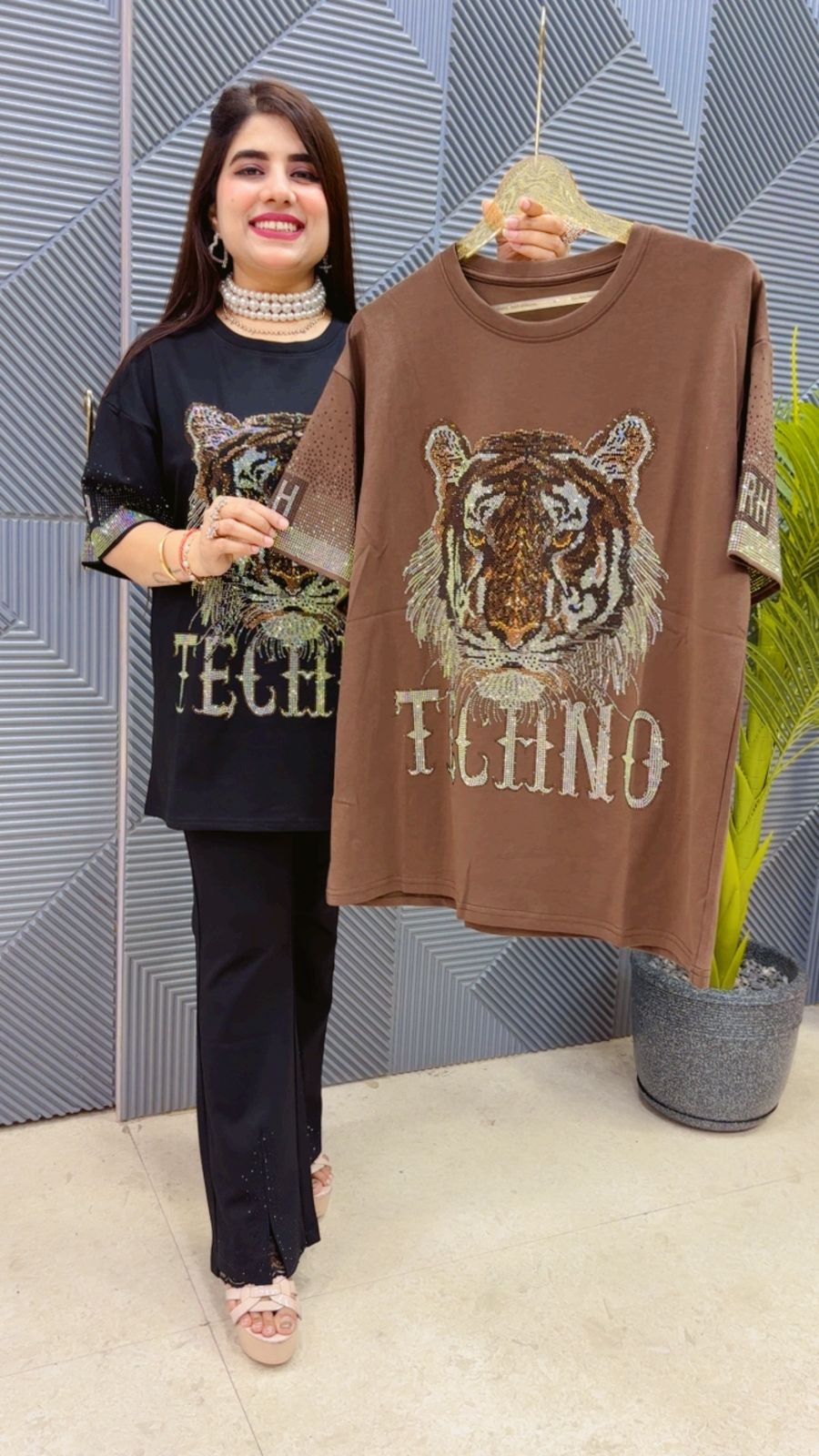 BEAUTIFUL TIGER T- SHIRT GGR4492 Girls Glitters