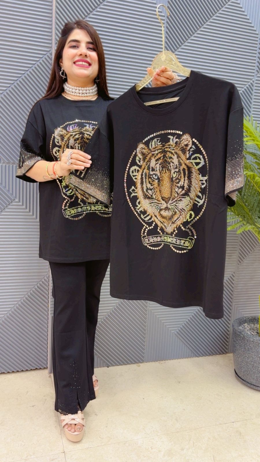 BEAUTIFUL TIGER T- SHIRT GGR4494 Girls Glitters