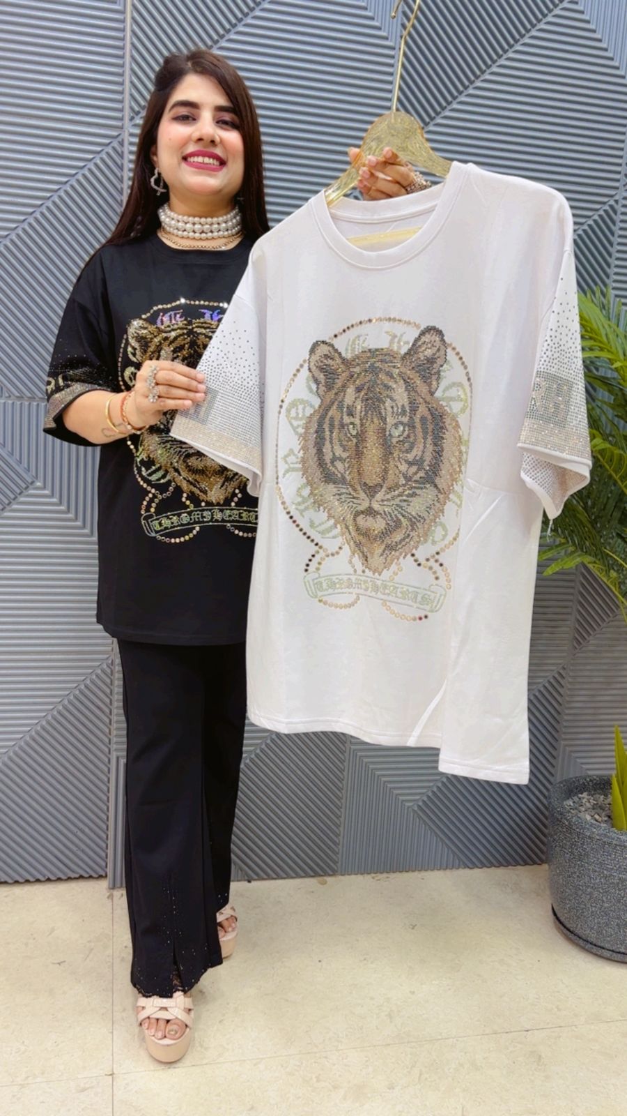 BEAUTIFUL TIGER T- SHIRT GGR4494 Girls Glitters