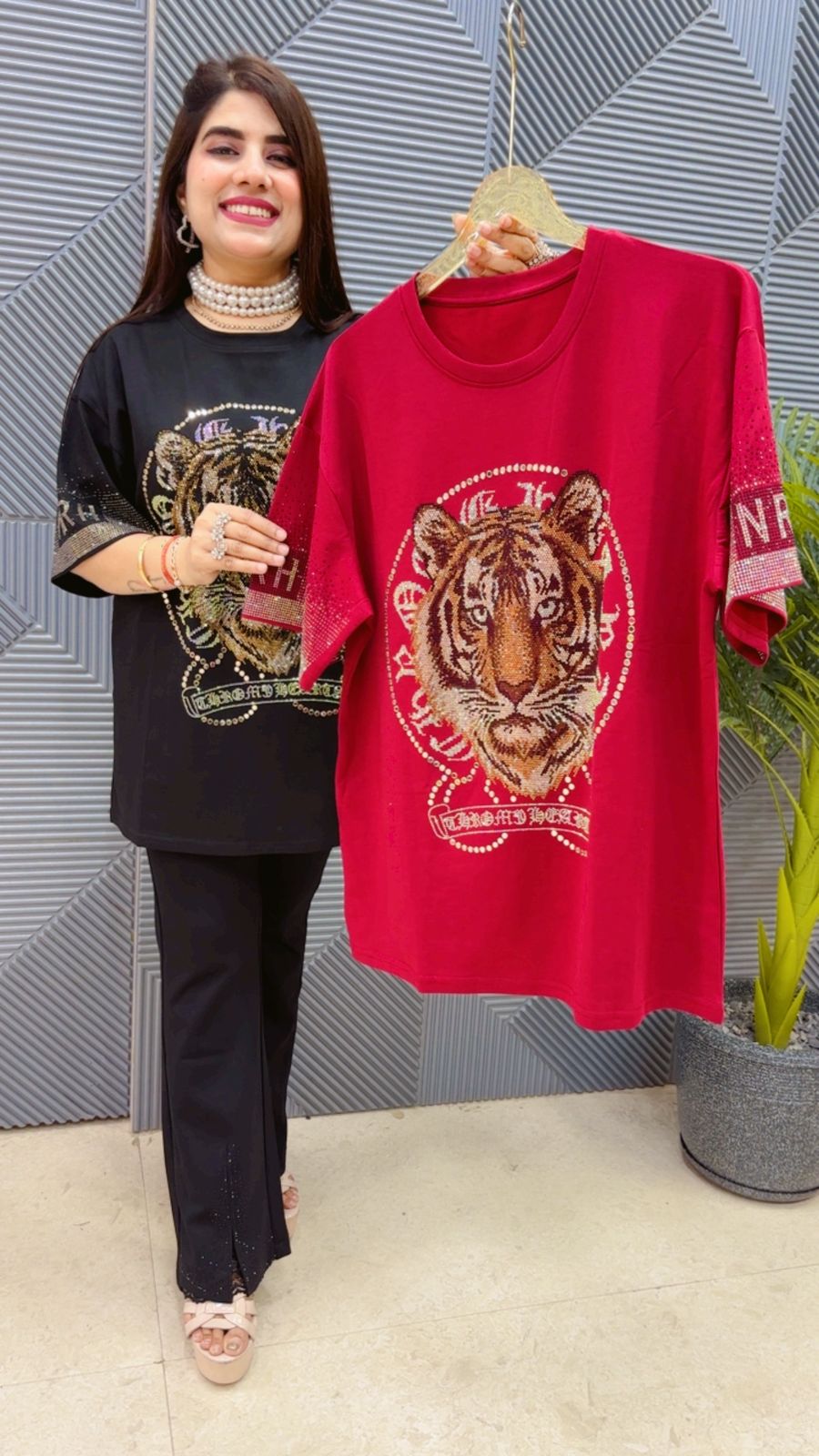 BEAUTIFUL TIGER T- SHIRT GGR4494 Girls Glitters