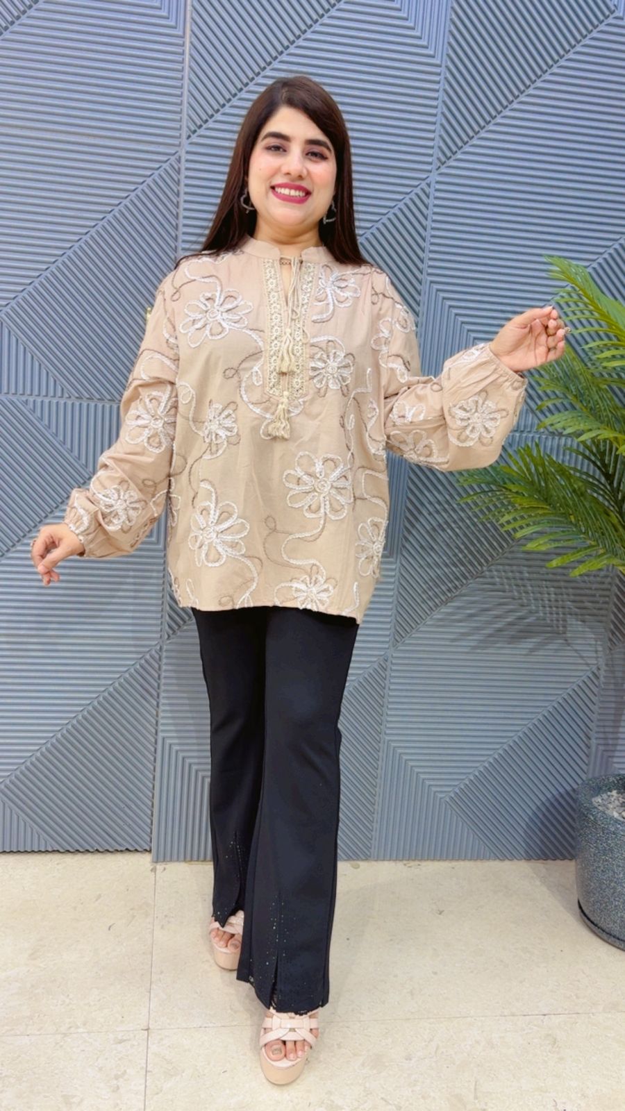 BEAUTIFUL COTTON EMBROIDERY TOP GGR4499 Girls Glitters