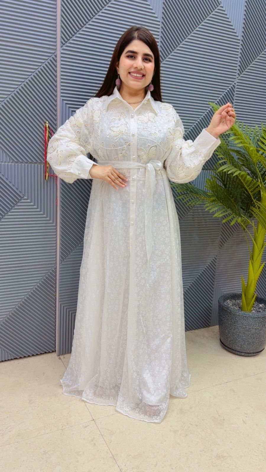 BEAUTIFUL DRESS WITH BELT GGR4503 Girls Glitters
