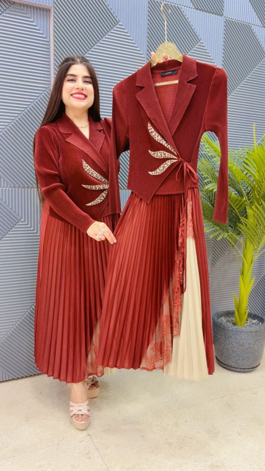 BEAUTIFUL WRINKLE  DRESS GGR4523 Girls Glitters