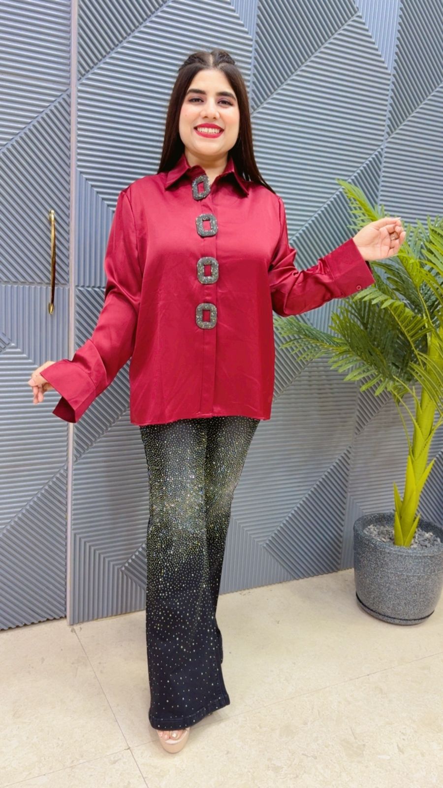 BEAUTIFUL SHIRT GGR4526 Girls Glitters