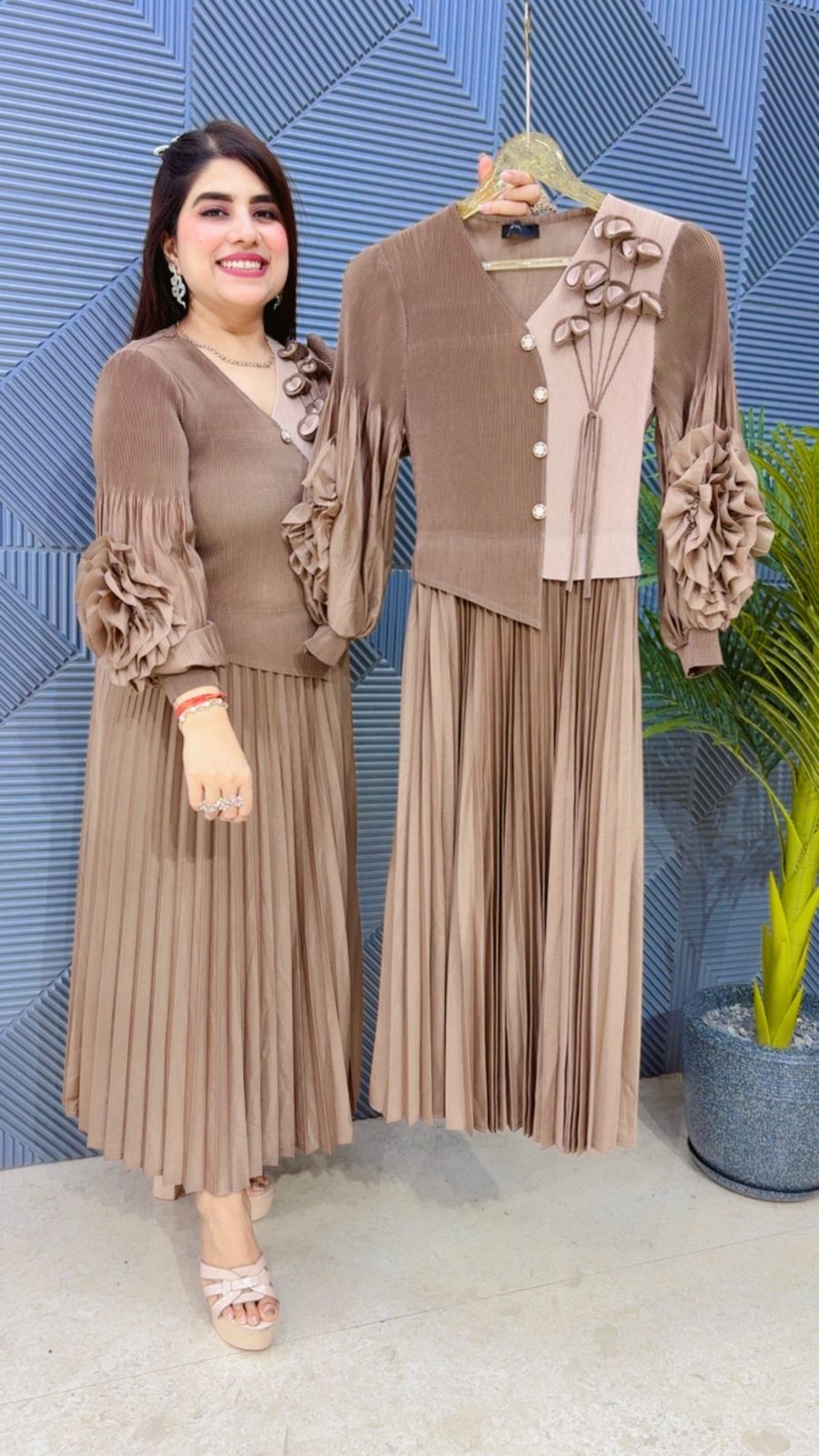 BEAUTIFUL WRINKLE DRESS GGR4541 Girls Glitters