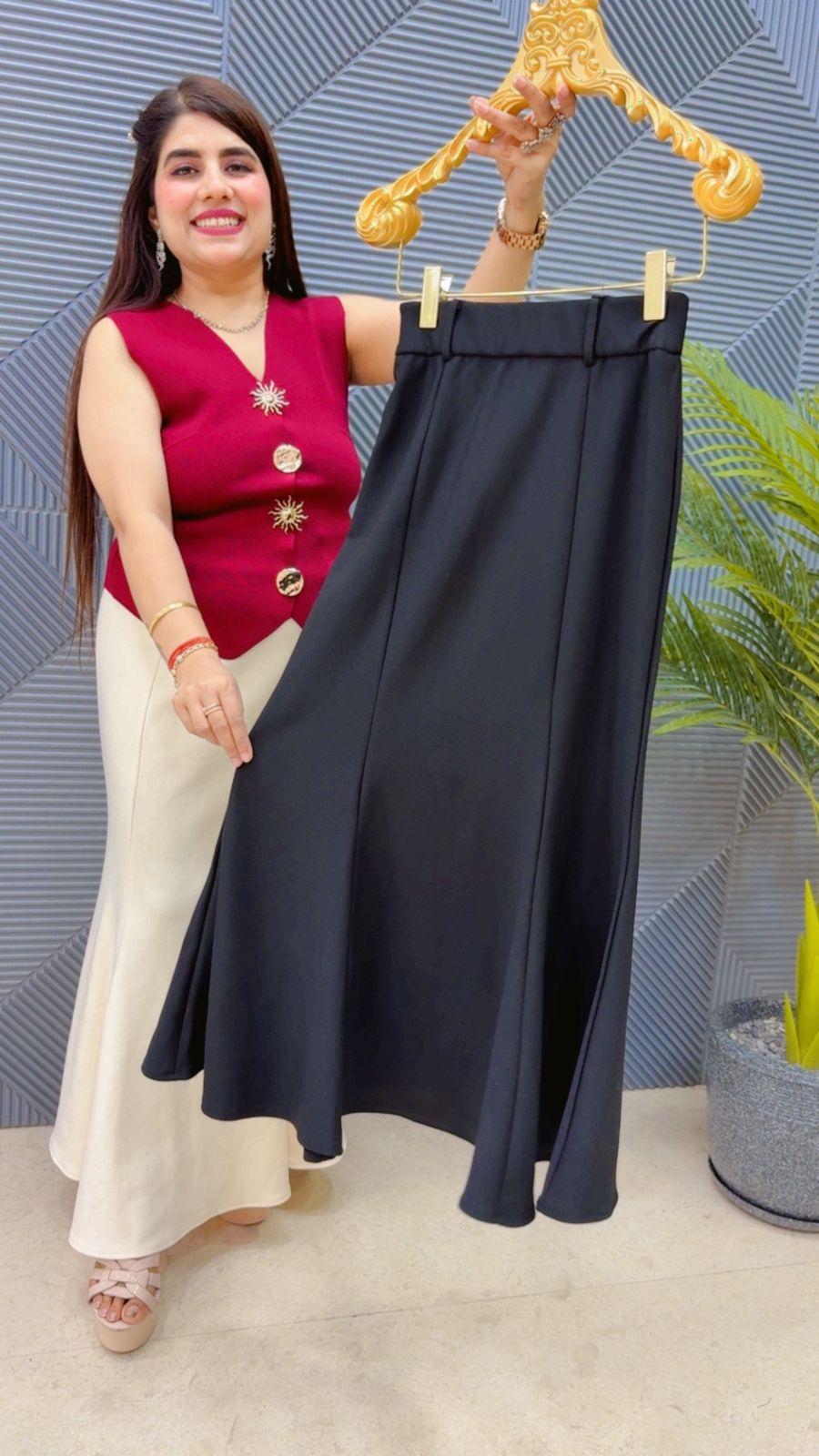BEAUTIFUL SKIRT WITH BELT  GGR4547 Girls Glitters