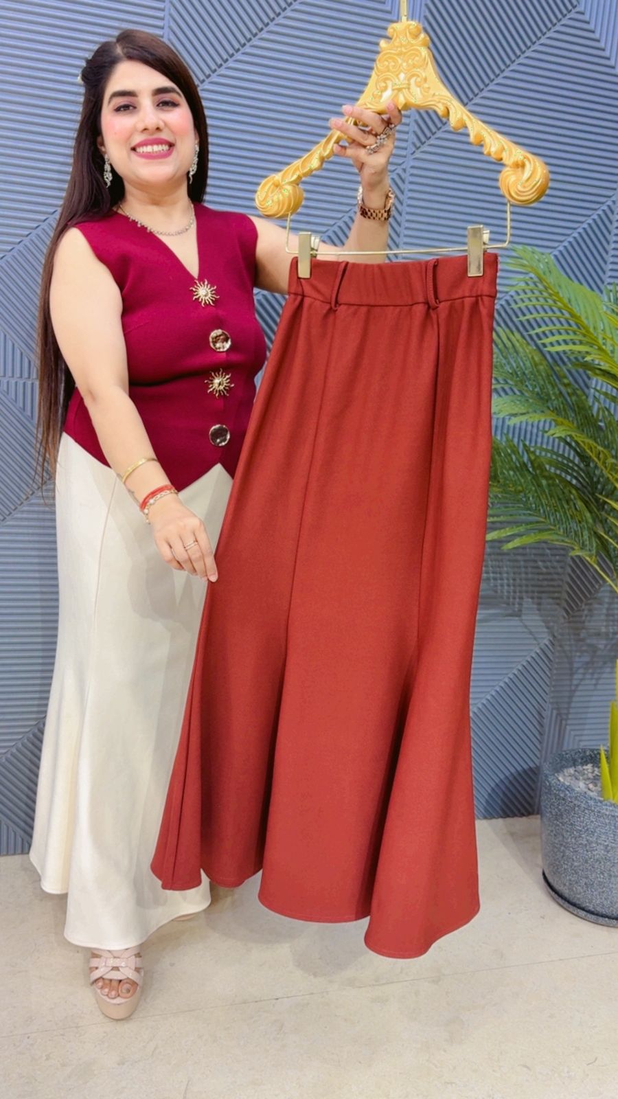 BEAUTIFUL SKIRT WITH BELT  GGR4547 Girls Glitters