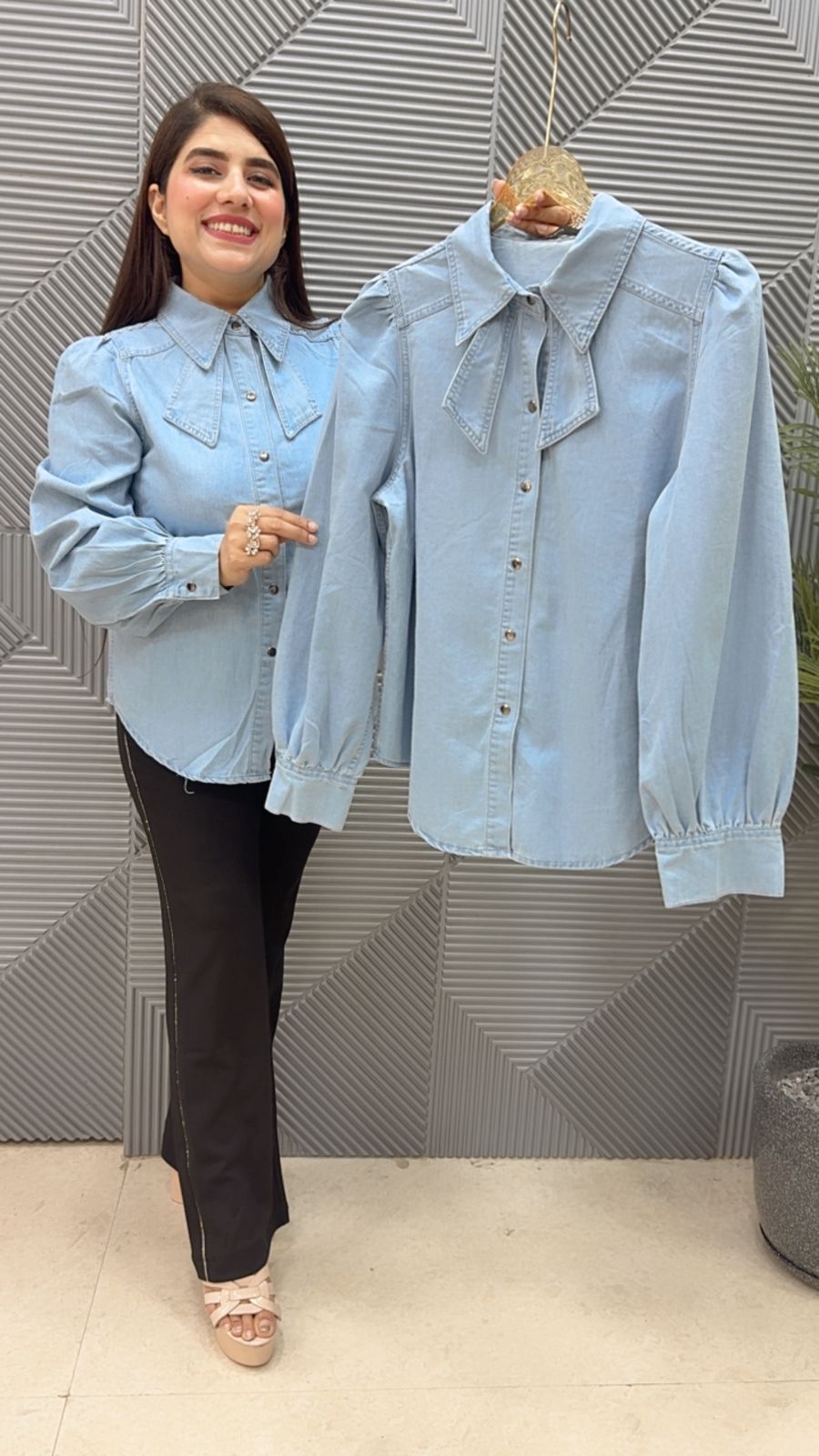 BEAUTIFUL SHIRT WITH COLAR GGR4555 Girls Glitters
