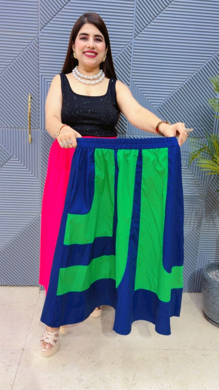 BEAUTIFUL SKIRT GGR4564 Girls Glitters