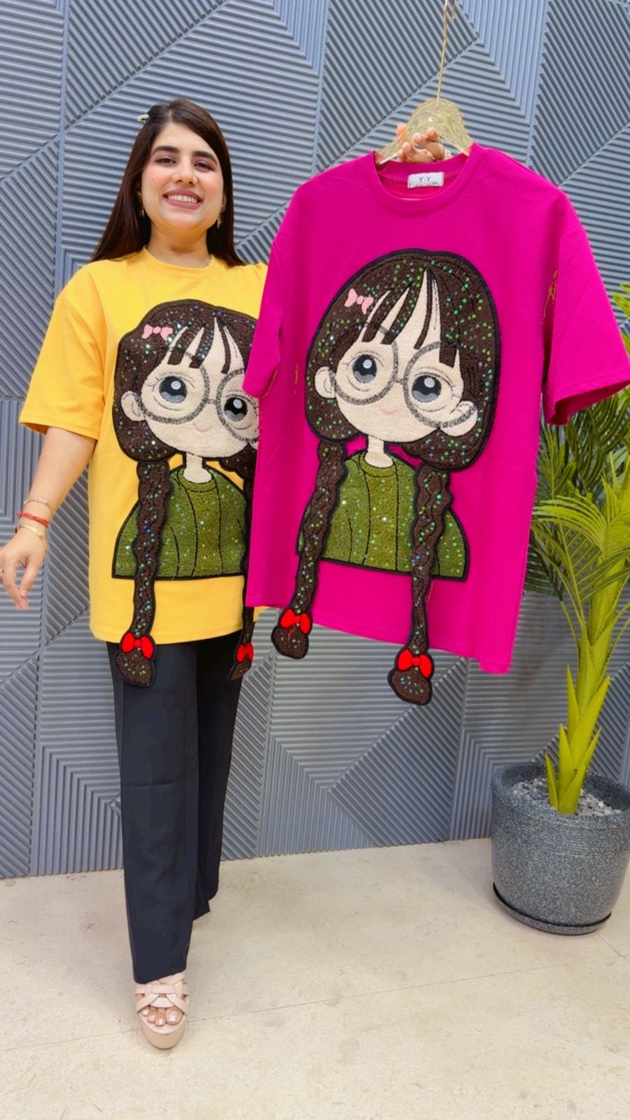 BEAUTIFUL BRAID T-SHIRT GGR4581 Girls Glitters