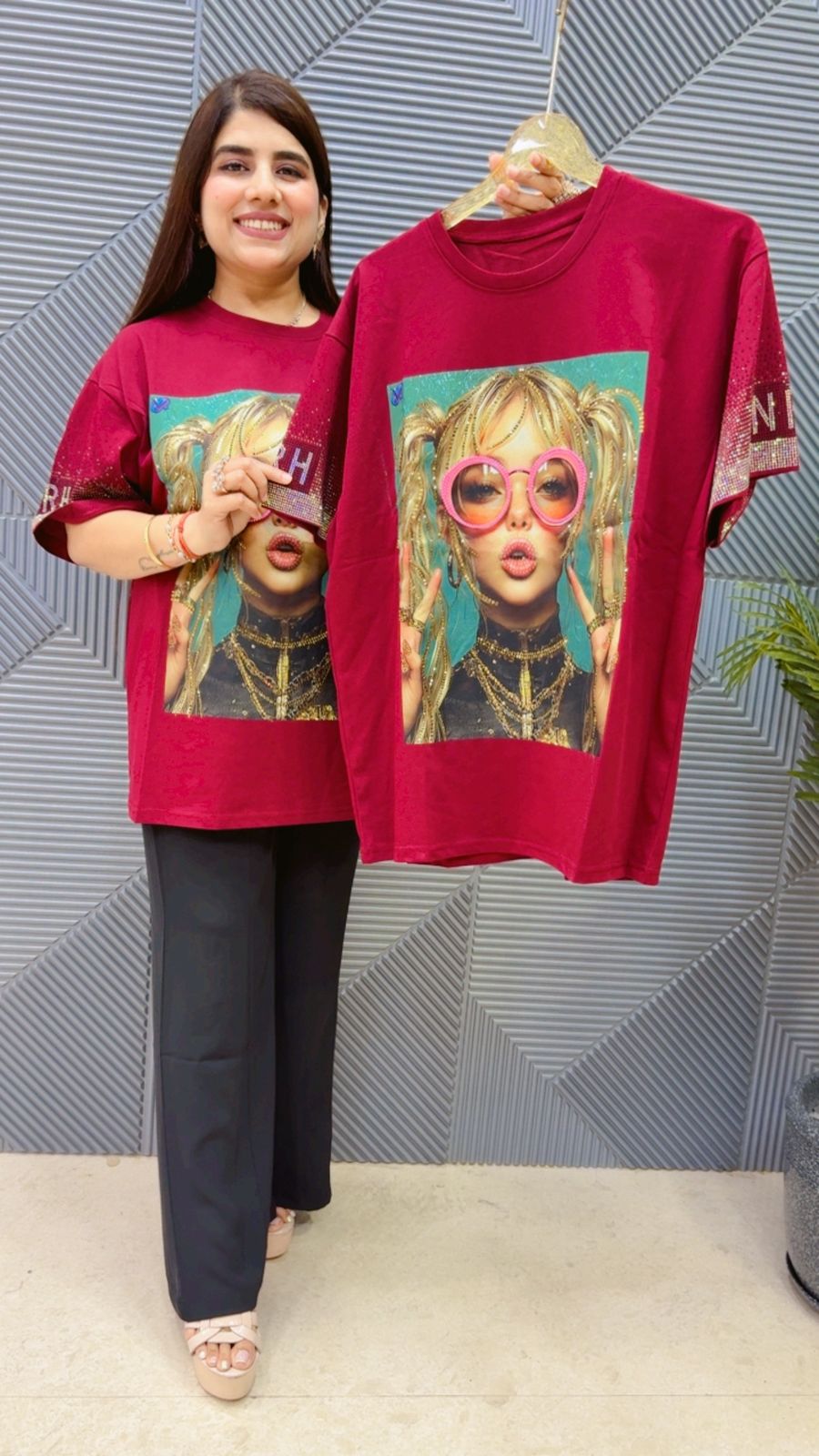 BEAUTIFUL T-SHIRT GGR4583 Girls Glitters