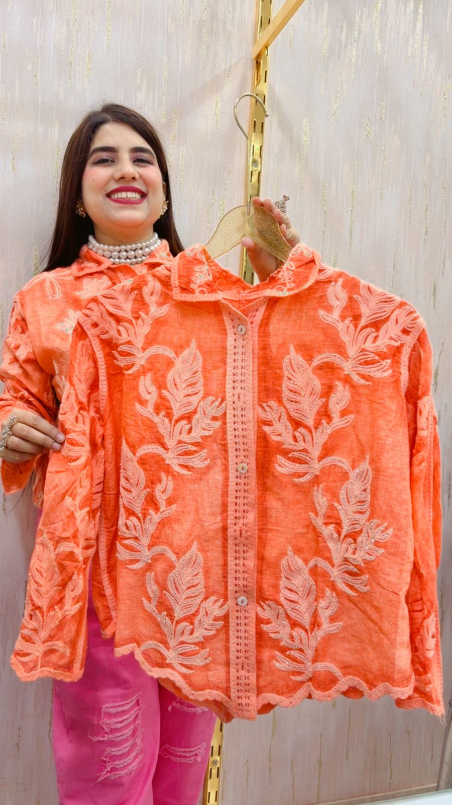 BEAUTIFUL COTTON SHIRTS GGR4592 Girls Glitters
