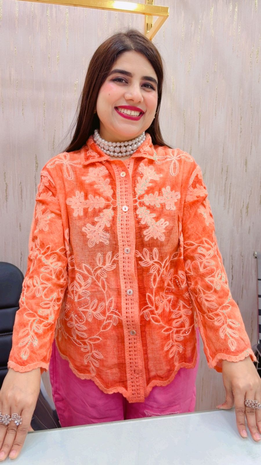 BEAUTIFUL COTTON SHIRTS GGR4592 Girls Glitters