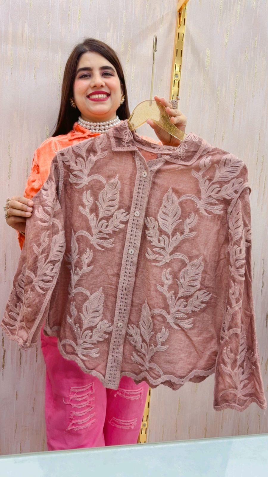 BEAUTIFUL COTTON SHIRTS GGR4592 Girls Glitters