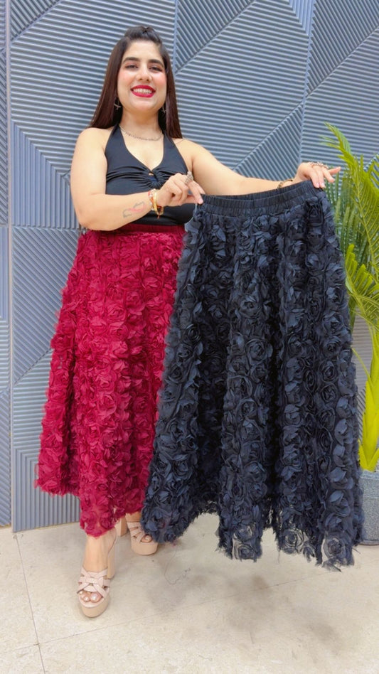 BEAUTIFUL ROSE SKIRT GGR4593 Girls Glitters