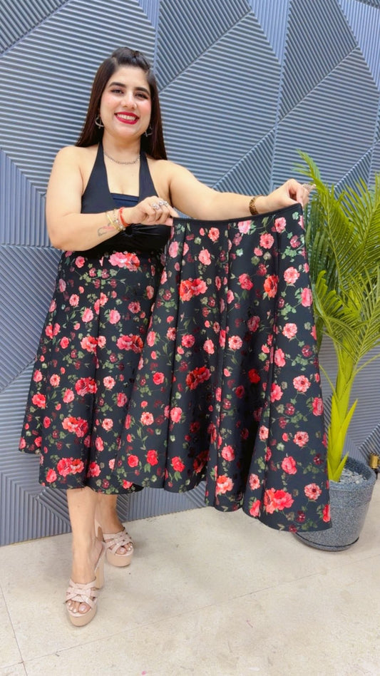 BEAUTIFUL FLORAL SKIRT GGR4595 Girls Glitters