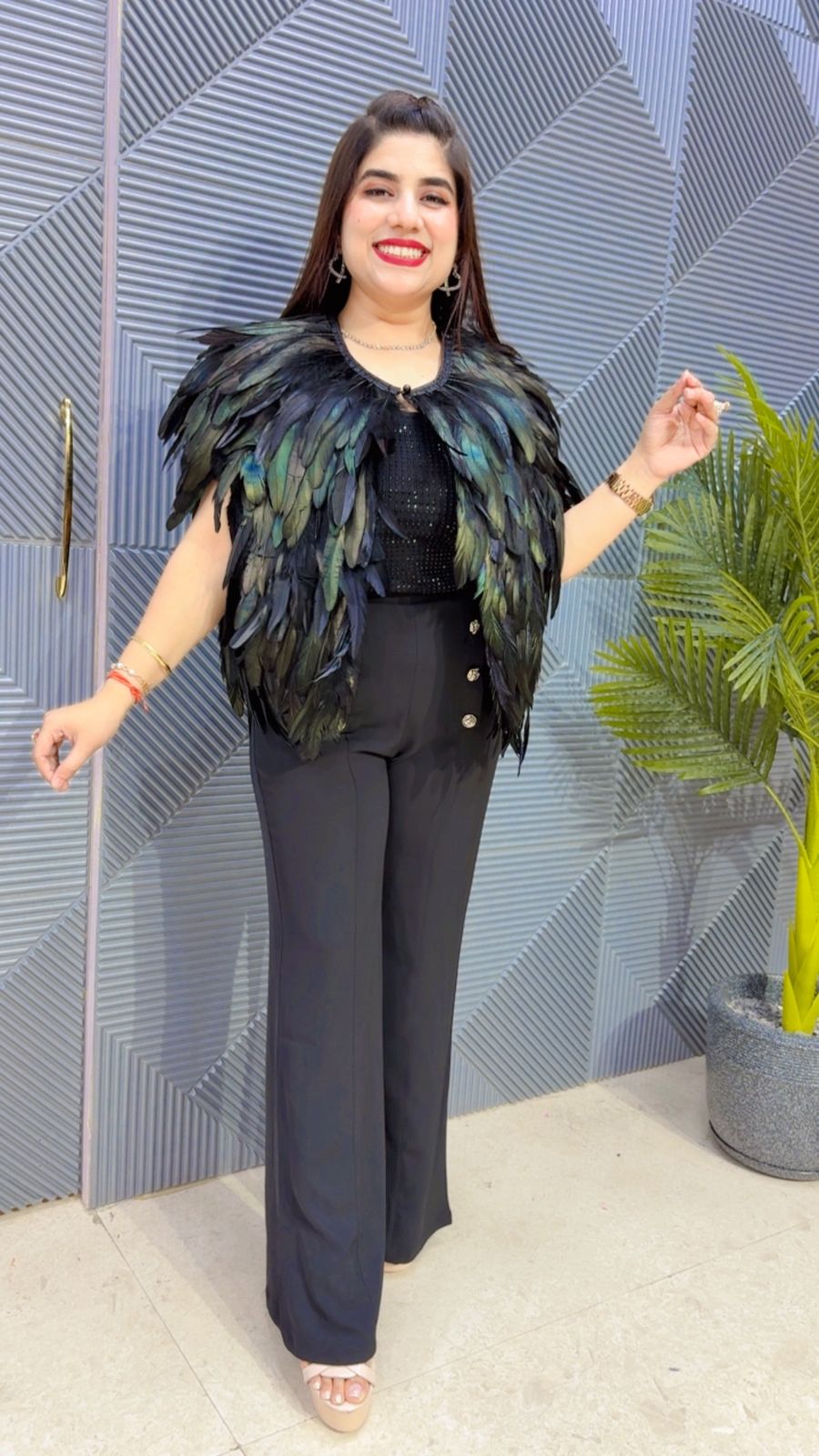 BEAUTIFUL FEATHER TOP GGR4607 Girls Glitters