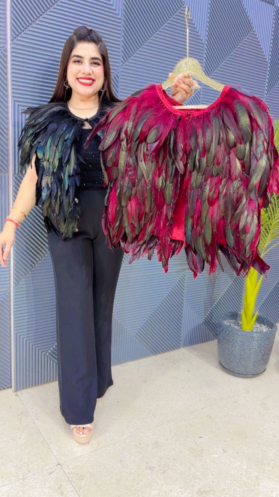 BEAUTIFUL FEATHER TOP GGR4607 Girls Glitters