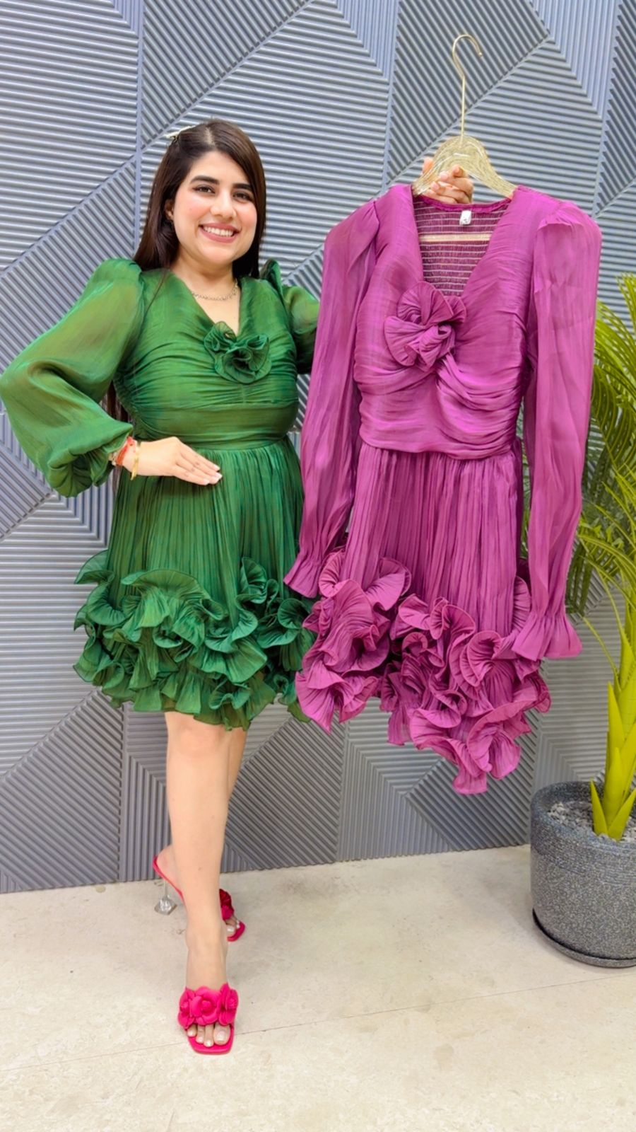 BEAUTIFUL FRILL DRESS GGR4617 Girls Glitters