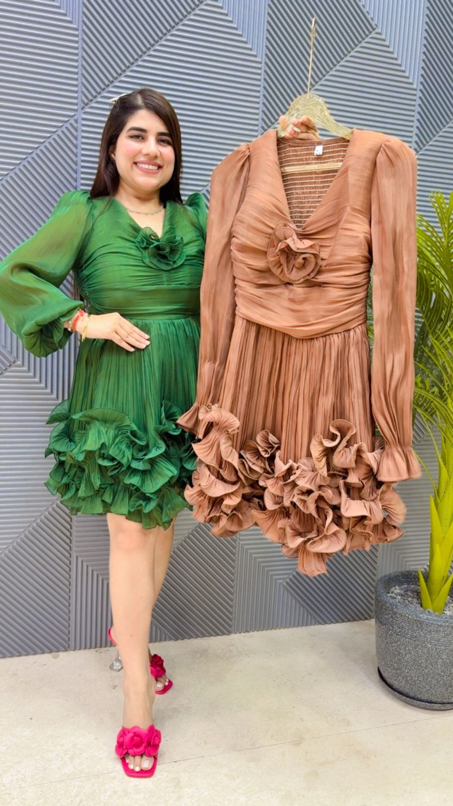 BEAUTIFUL FRILL DRESS GGR4617 Girls Glitters