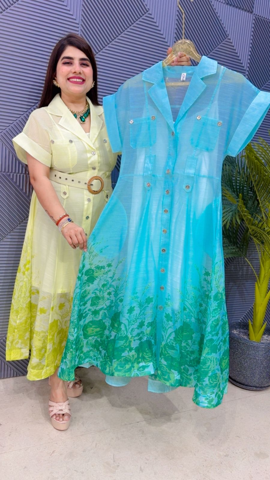 BEAUTIFUL DRESS WITH BELT AND INNER GGR4626 Girls Glitters