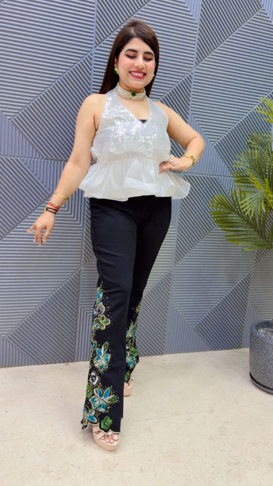 BEAUTIFUL JEANS GGR4638 Girls Glitters