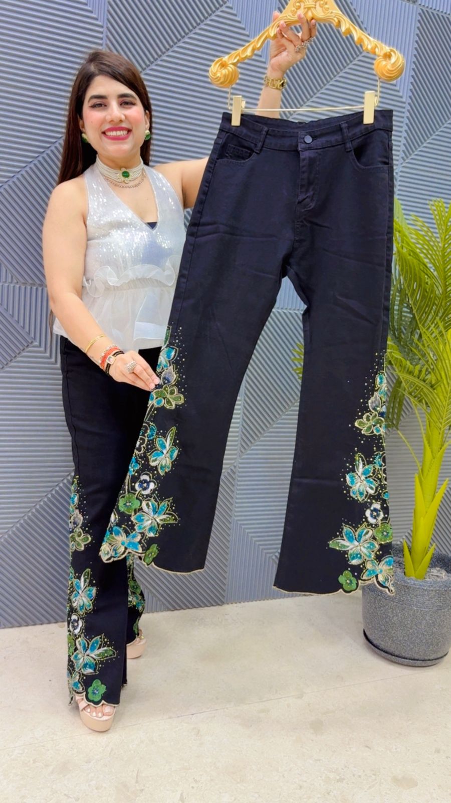 BEAUTIFUL JEANS GGR4638 Girls Glitters