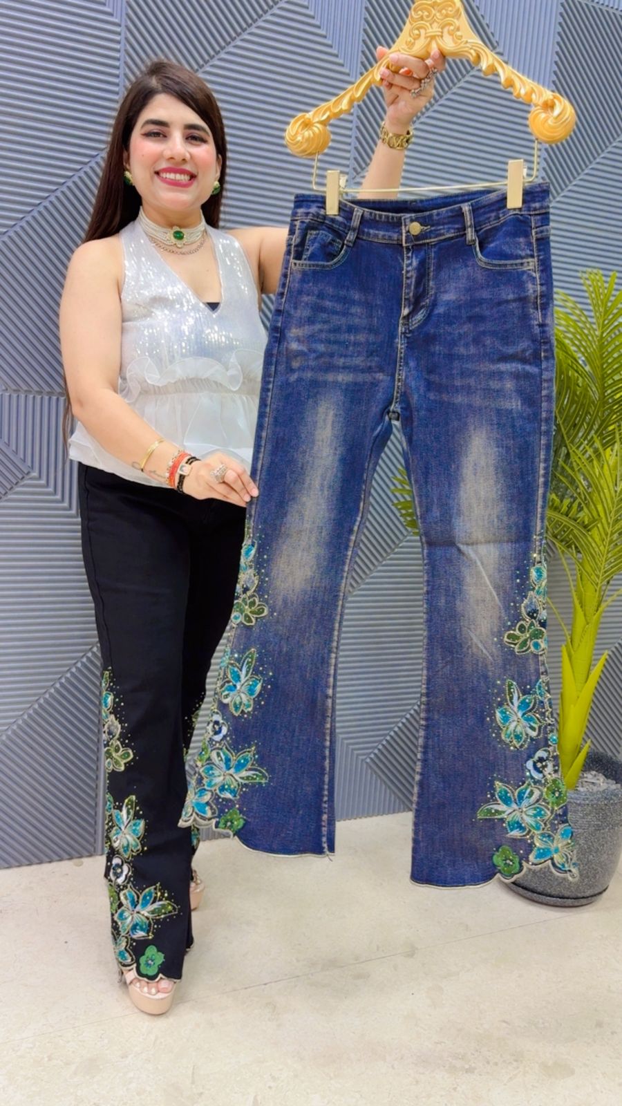 BEAUTIFUL JEANS GGR4638 Girls Glitters