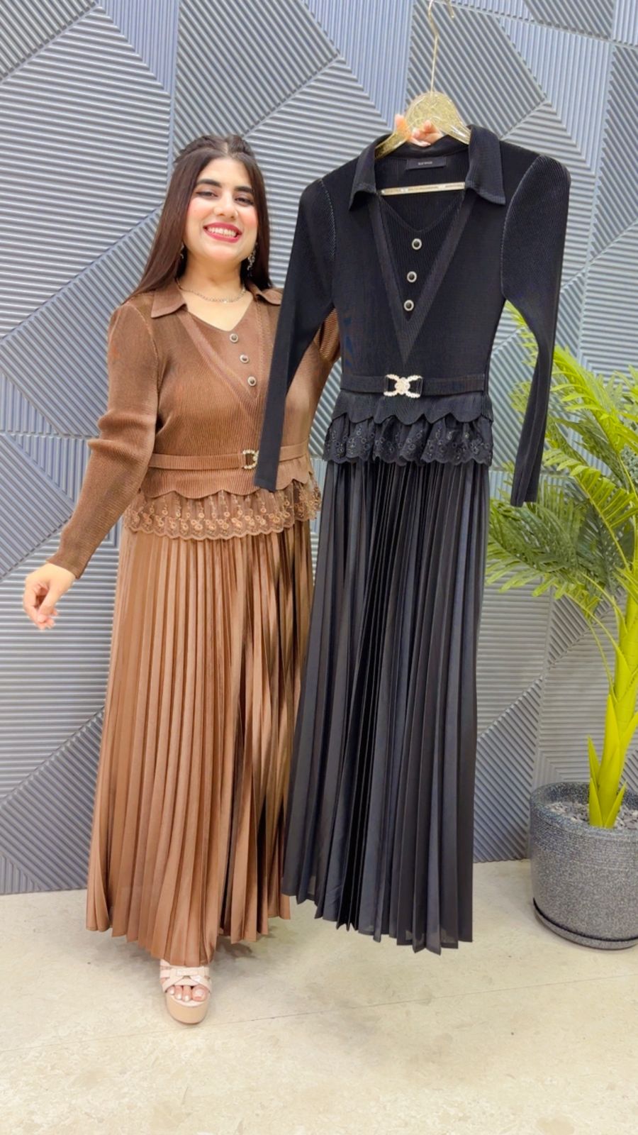 BEAUTIFUL WRINKLE DRESS GGR4646 Girls Glitters