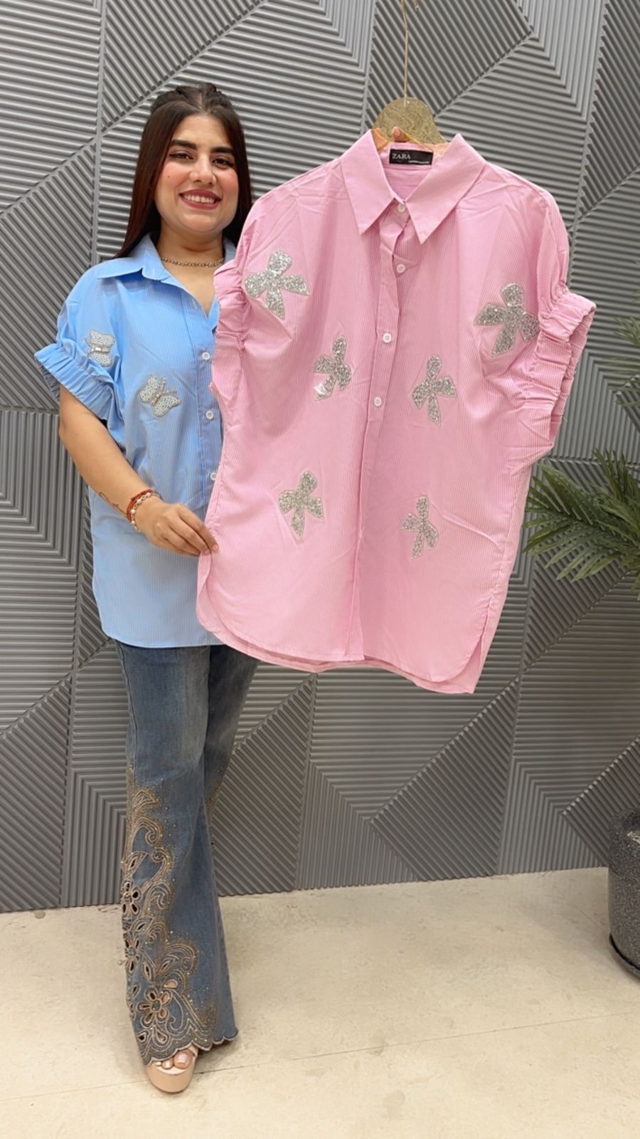 BEAUTIFUL BUTTERFLY SHIRT GGR4654 Girls Glitters