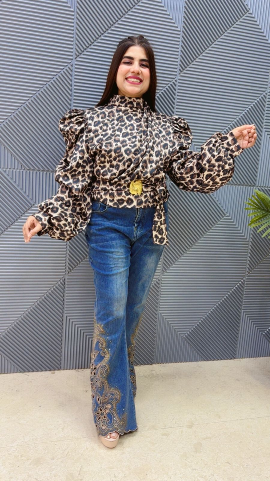 BEAUTIFUL LEOPARD TOP GGR4655 Girls Glitters