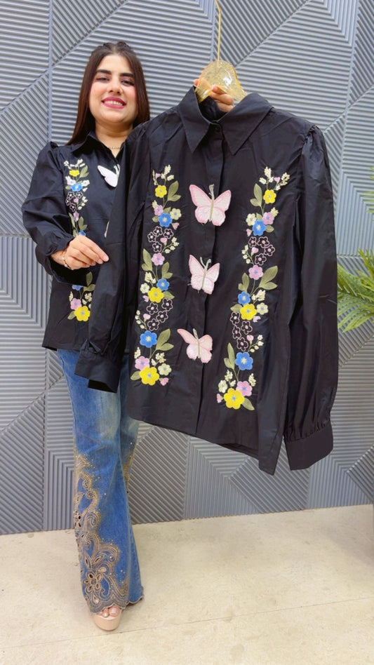 BEAUTIFUL BUTTERFLY SHIRT GGR4656 Girls Glitters