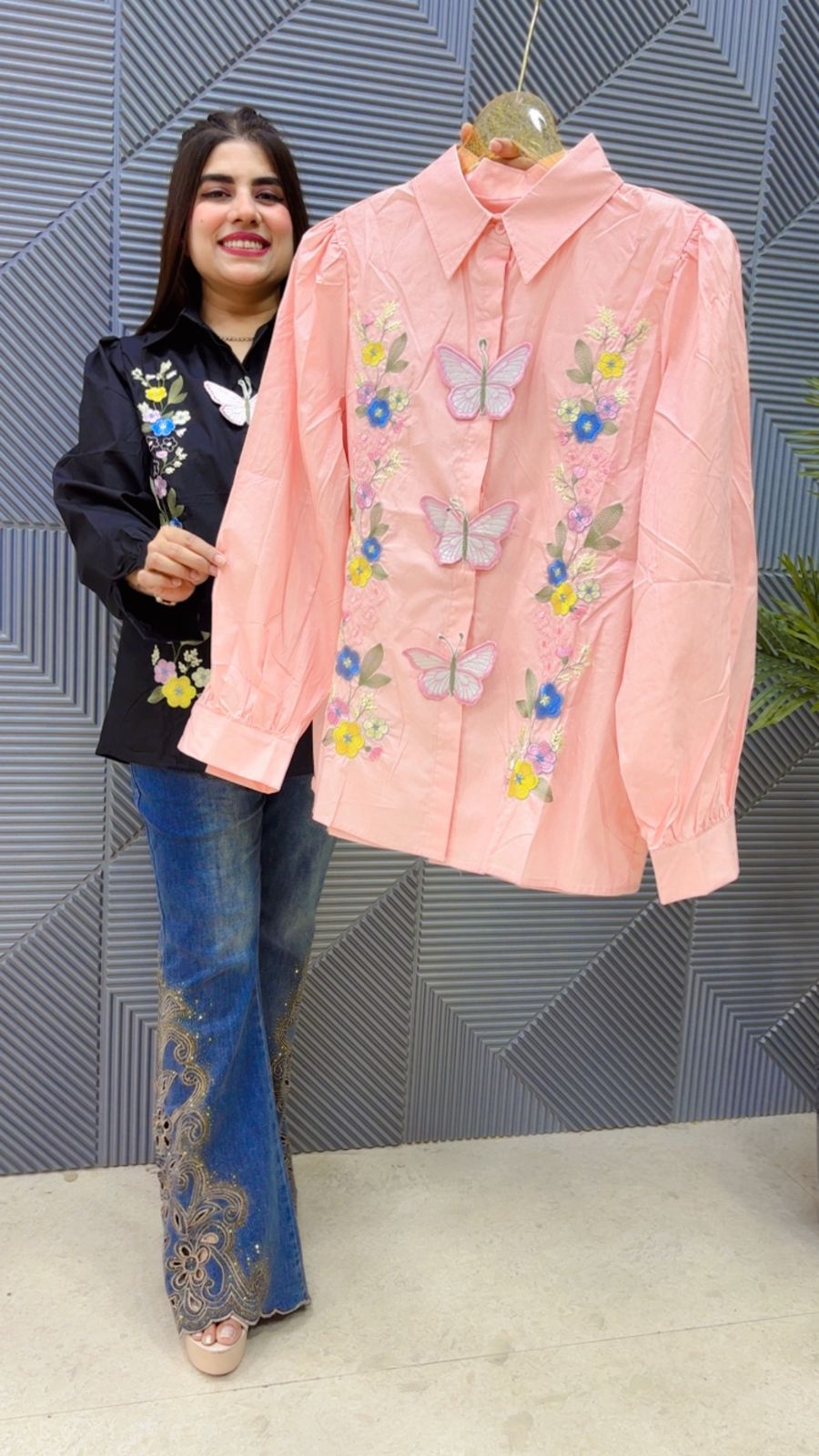 BEAUTIFUL BUTTERFLY SHIRT GGR4656 Girls Glitters