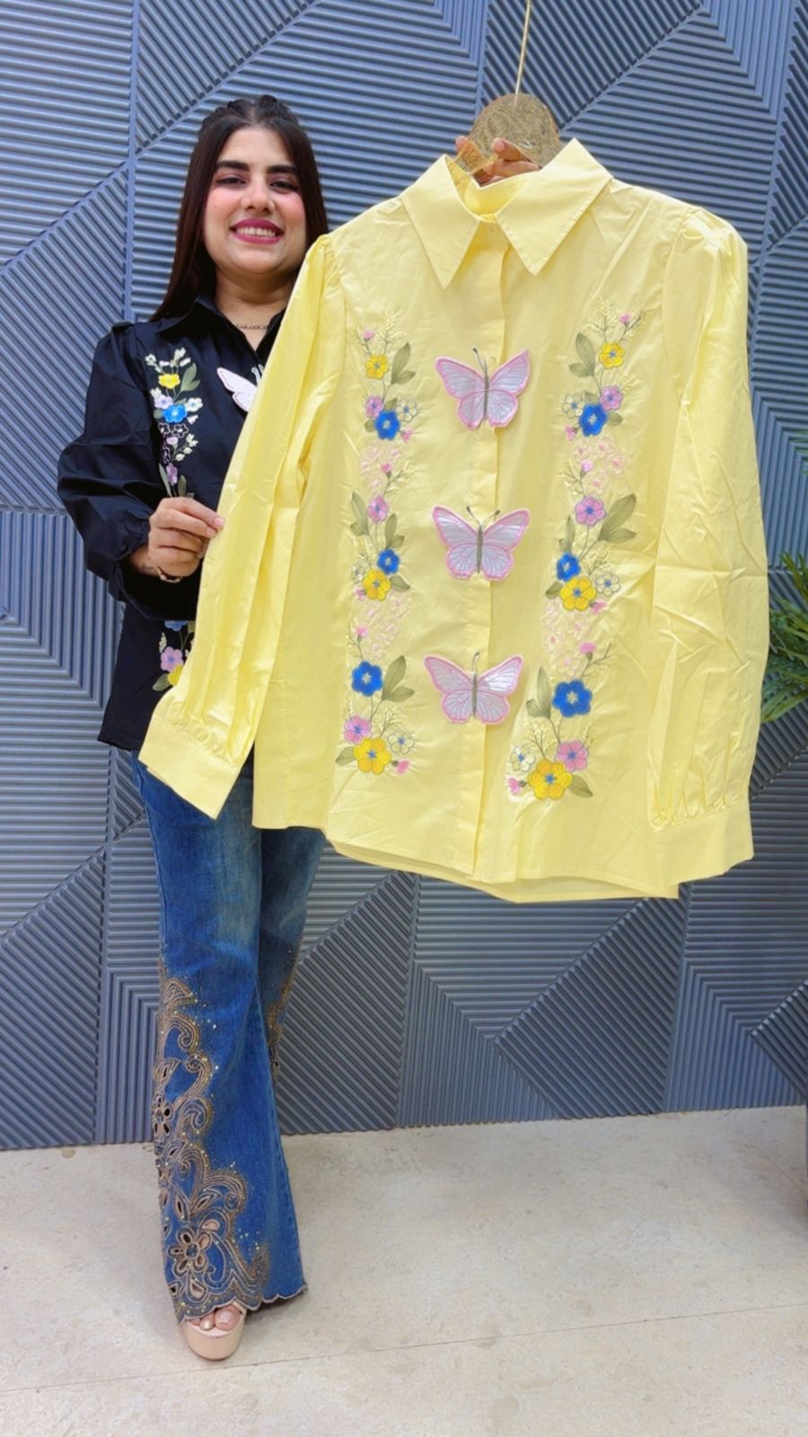 BEAUTIFUL BUTTERFLY SHIRT GGR4656 Girls Glitters