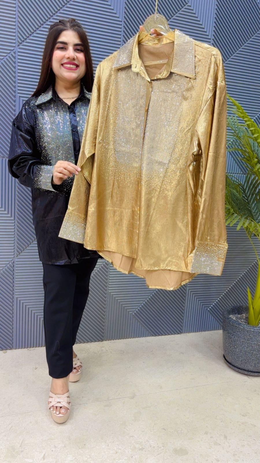 BEAUTIFUL PARTY WEAR SHIRT GGR4661 Girls Glitters